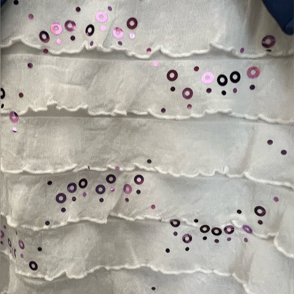 SPEECHLESS KIDS LONG DRESSY RUFFLED DRESS W/SEQUINS OF LIGHT PURPLE COLOR SZ 12 - Picture 4 of 8